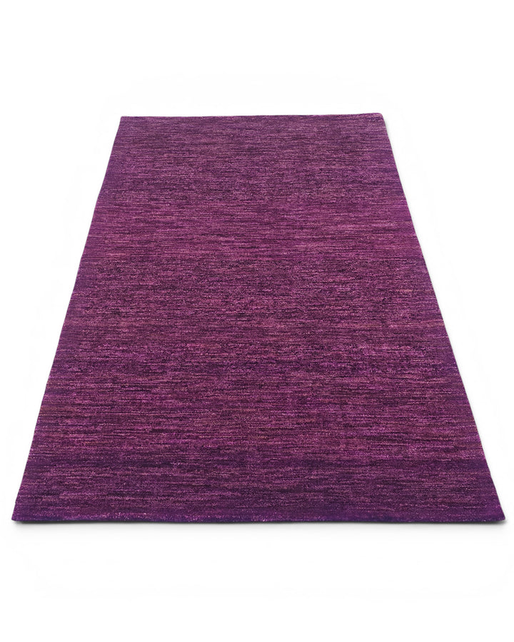 Mulberry Gabbeh, Hand-Knotted Afghan Wool Rug