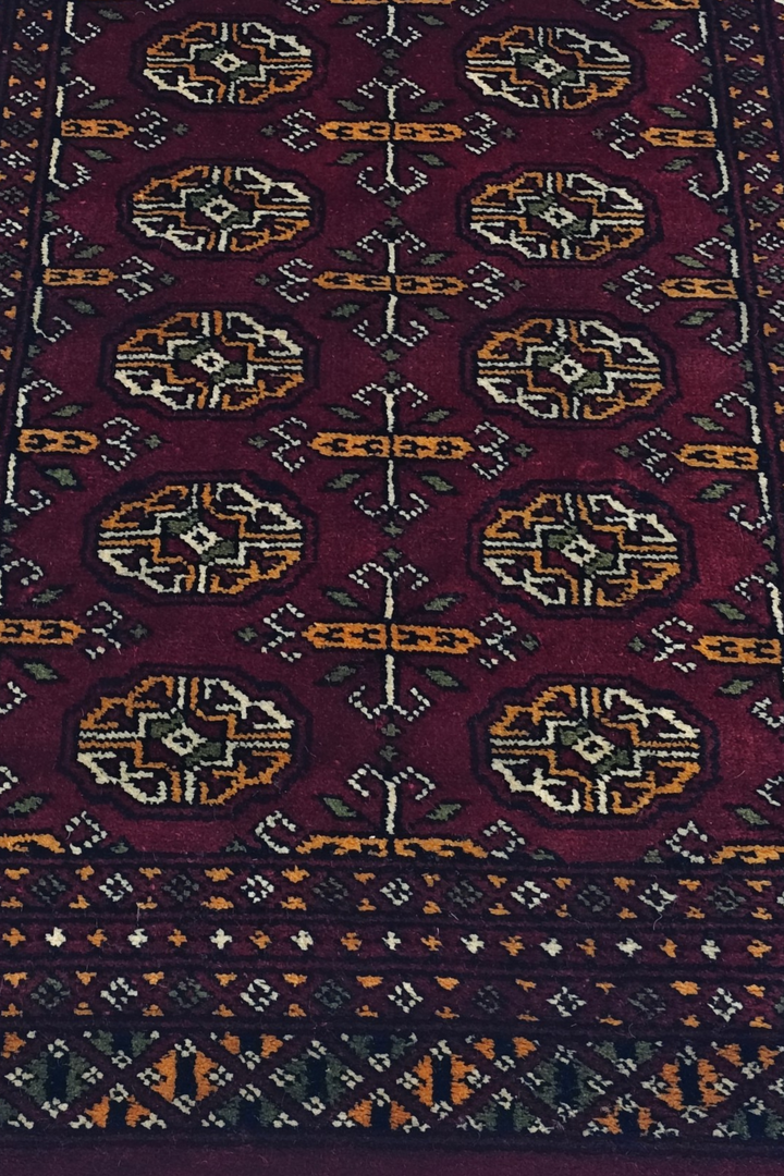 Burgundy Cross Bokhara