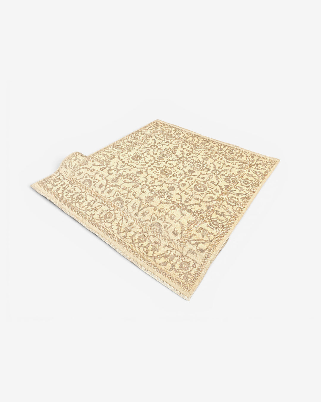 Ivory Gabbeh, Hand-Knotted Afghan Wool Rug