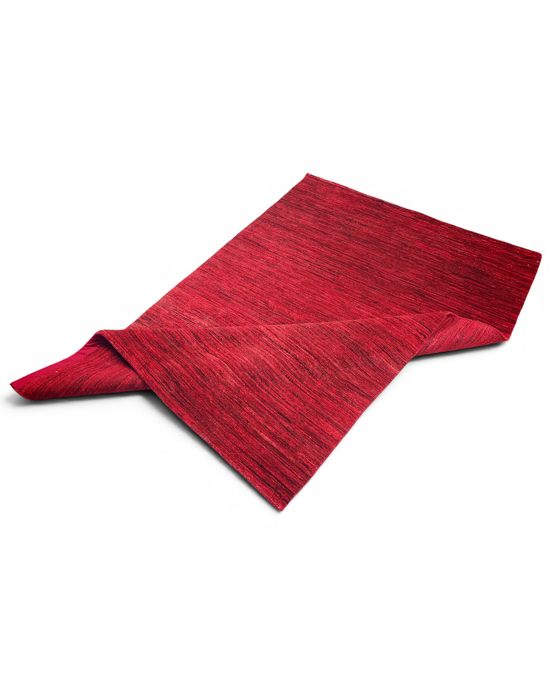 Ruby Red Gabbeh, Hand-Knotted Afghan Wool Rug