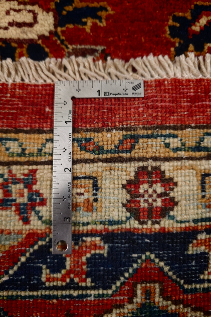 Red Shikargah Tree of Life Ghazni, Hand-Knotted Afghan Wool Rug