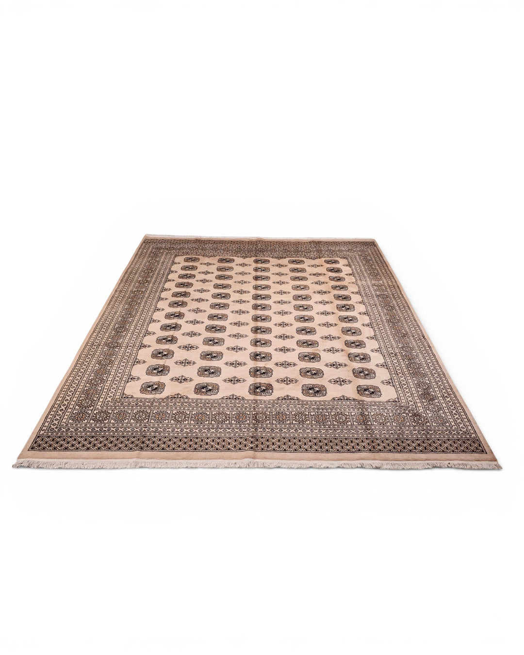 Walnut Pakistani Jaldar, Hand-Knotted Wool Rug