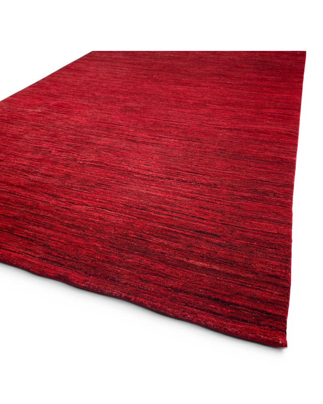 Ruby Red Gabbeh, Hand-Knotted Afghan Wool Rug