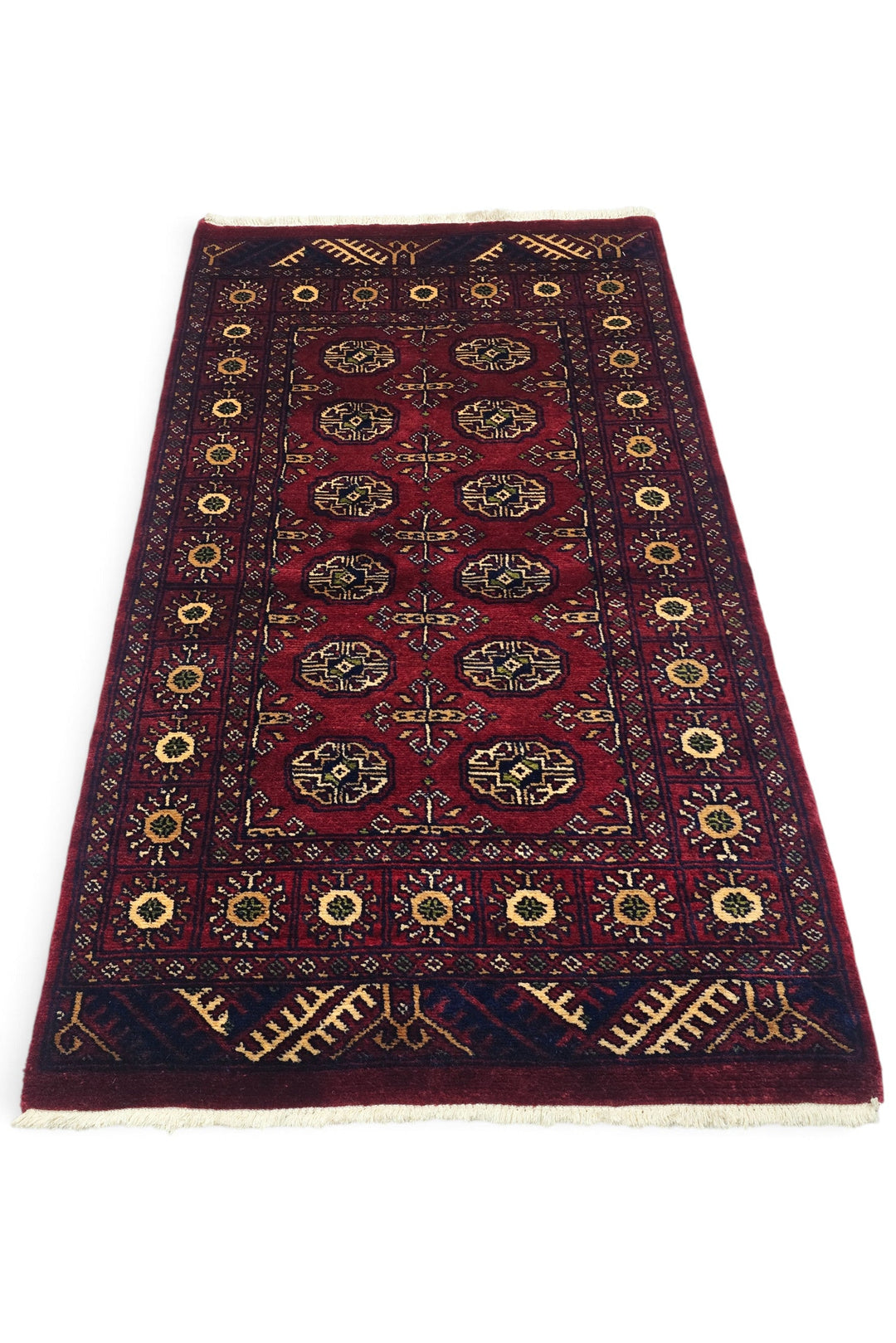 Burgundy Rosette Bokhara