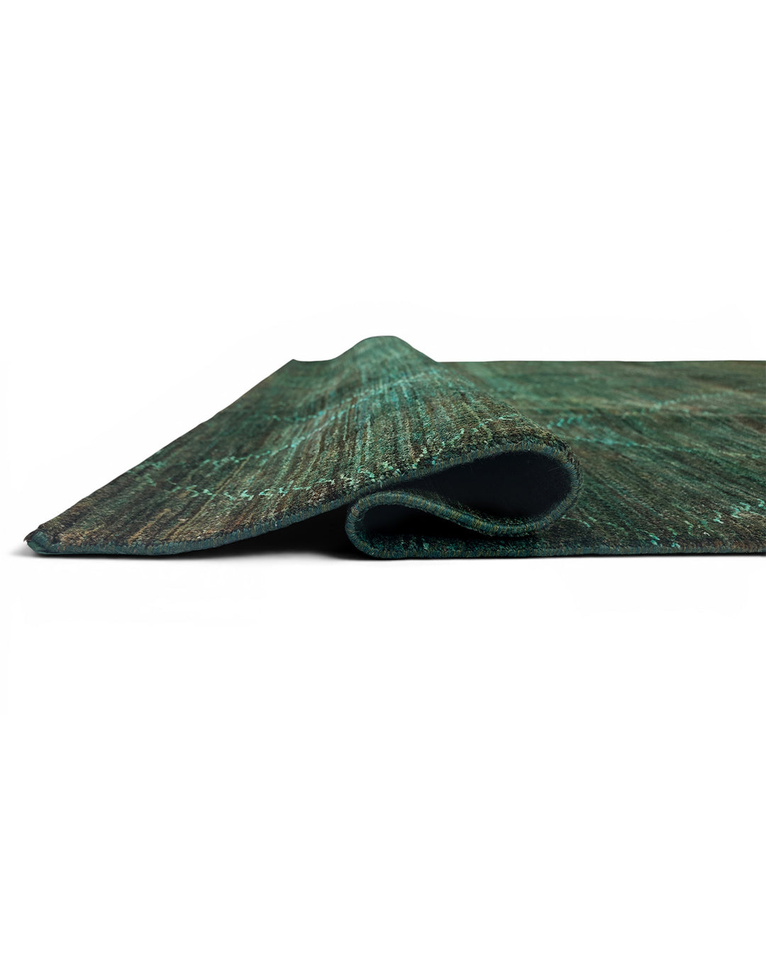 Teal Gabbeh, Hand-Knotted Afghan Wool Rug