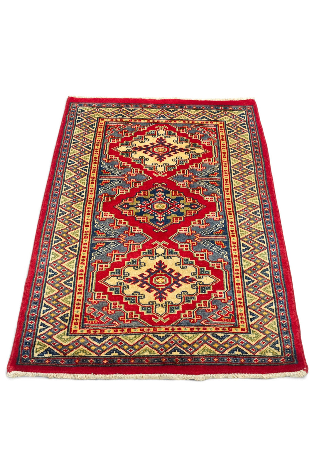 Red Triple Medallion Kazak