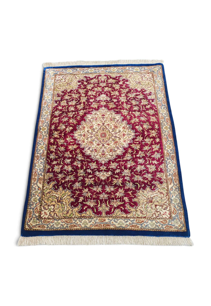 Burgundy Medallion Qum