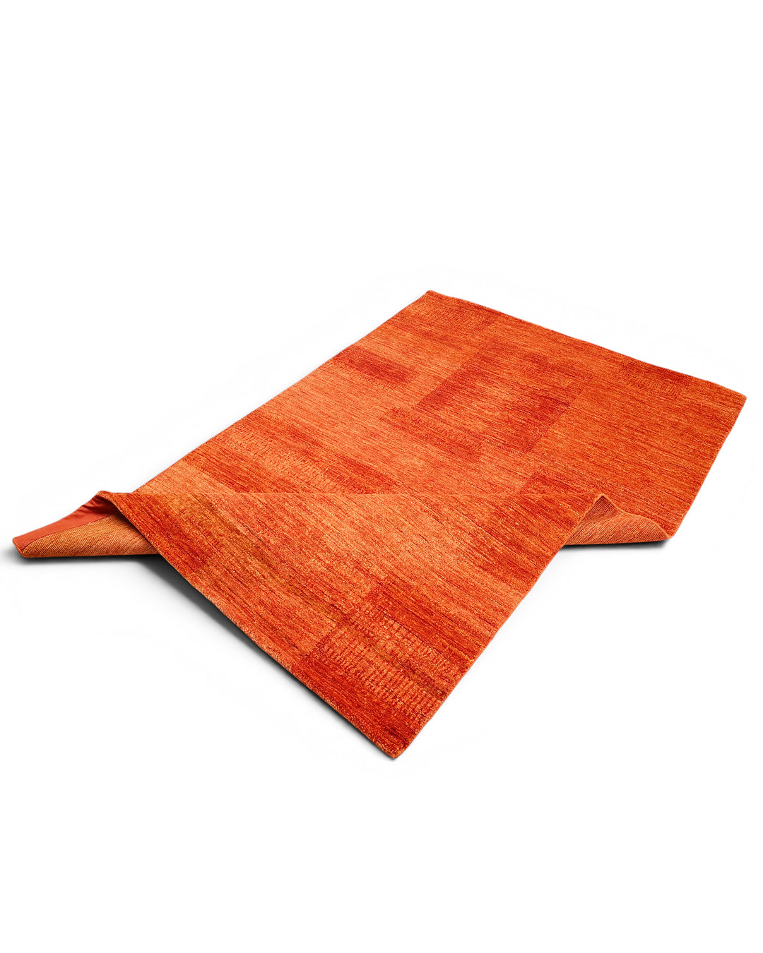 Terracotta Gabbeh, Hand-Knotted Afghan Wool Rug
