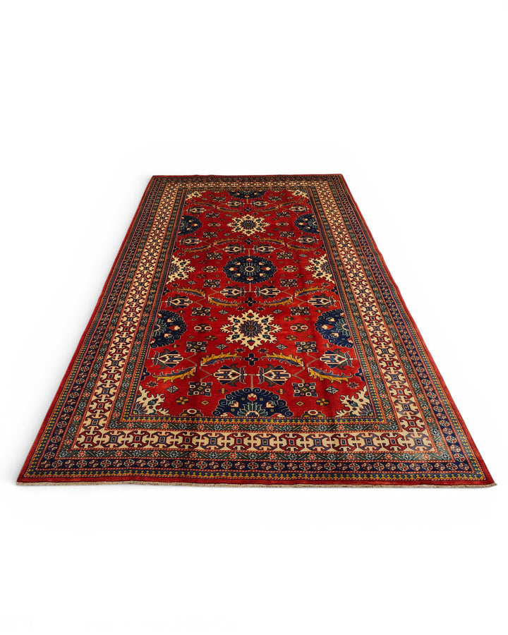 Brown Afghani Sherwan, Hand-Knotted Wool Rug