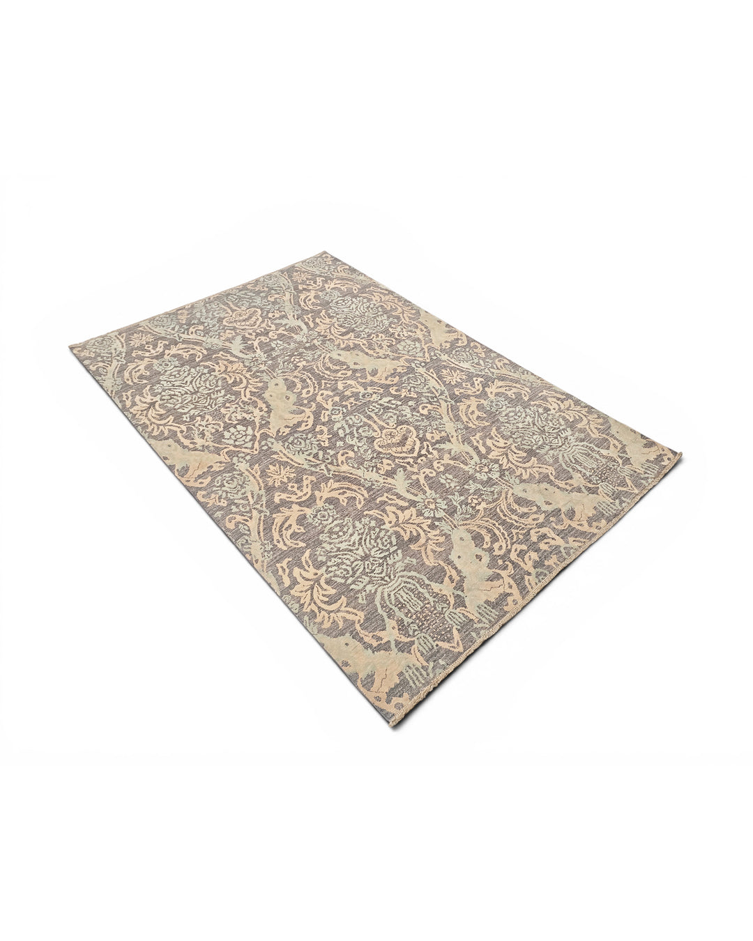 Driftwood Gabbeh, Hand-Knotted Afghan Wool &amp; Silk Rug