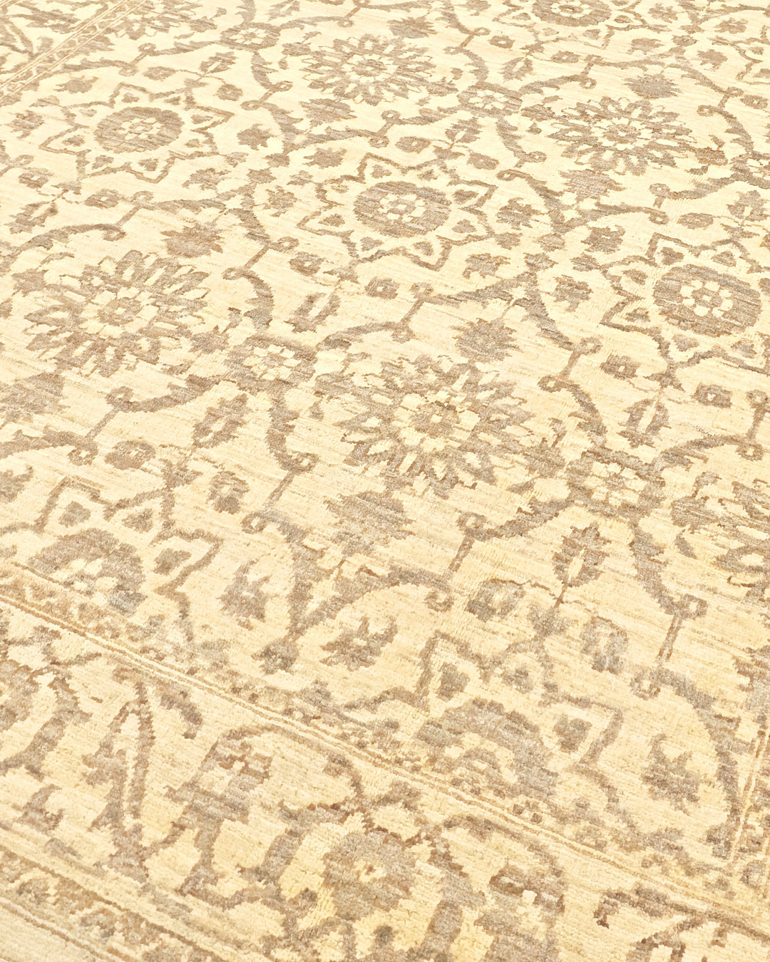Ivory Gabbeh, Hand-Knotted Afghan Wool Rug