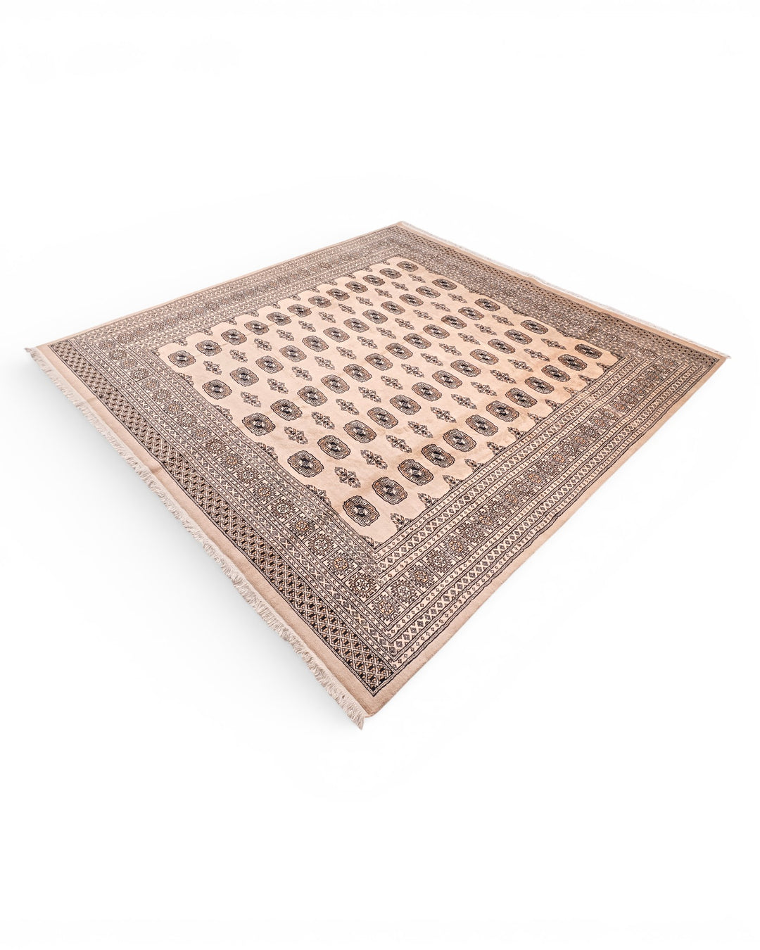 Walnut Pakistani Jaldar, Hand-Knotted Wool Rug