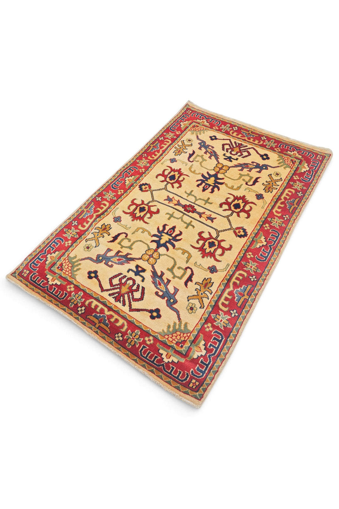 Cream Palmette Kazak
