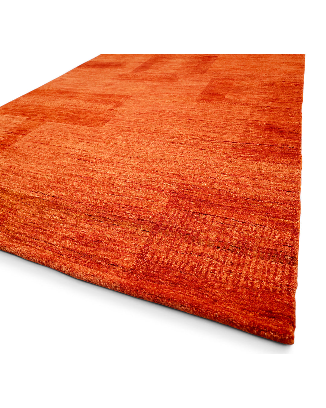 Terracotta Gabbeh, Hand-Knotted Afghan Wool Rug