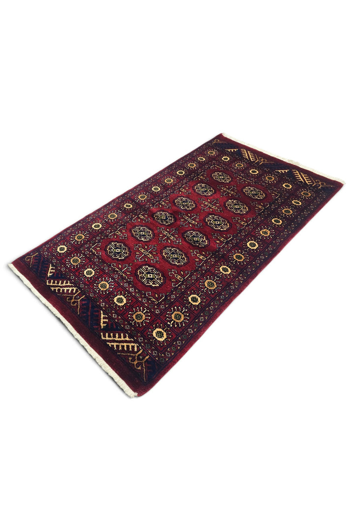 Burgundy Rosette Bokhara