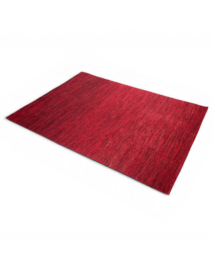 Ruby Red Gabbeh, Hand-Knotted Afghan Wool Rug