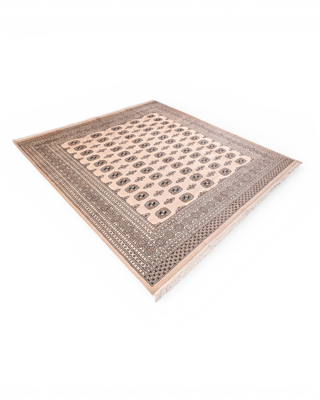 Walnut Pakistani Jaldar, Hand-Knotted Wool Rug