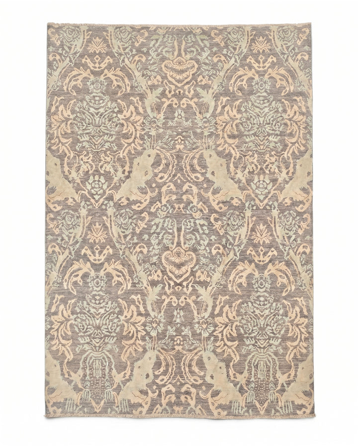 Driftwood Gabbeh, Hand-Knotted Afghan Wool &amp; Silk Rug