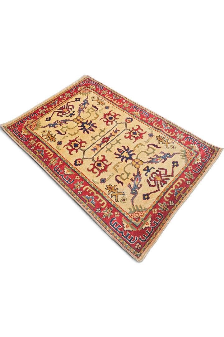 Cream Palmette Kazak