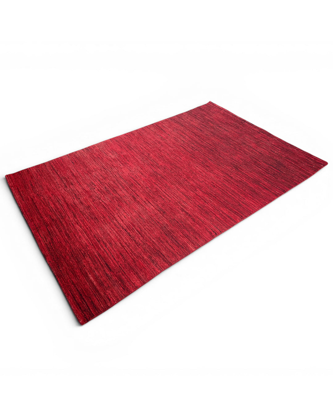 Ruby Red Gabbeh, Hand-Knotted Afghan Wool Rug