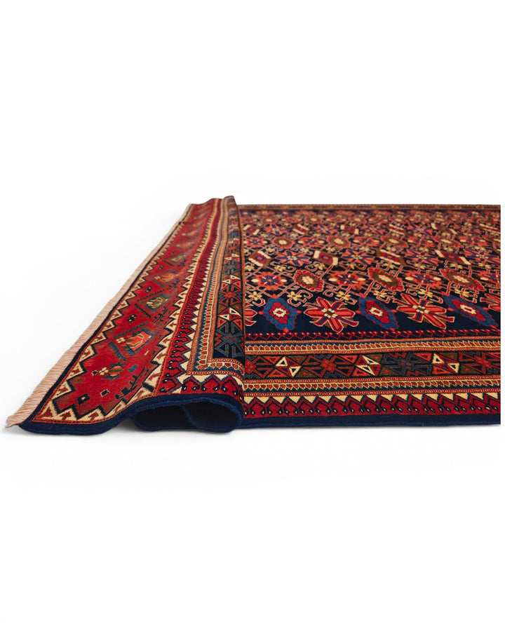 Navy Tribal Pakistani Bokhara, Hand-Knotted Wool Rug