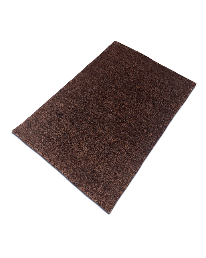 Chestnut Brown Gabbeh, Hand-Knotted Afghan Wool Rug