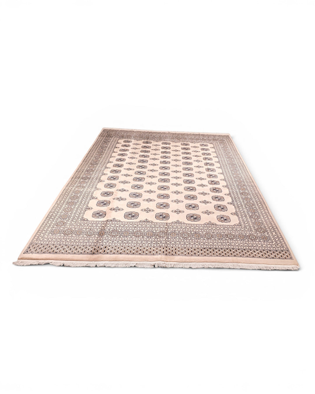 Walnut Pakistani Jaldar, Hand-Knotted Wool Rug