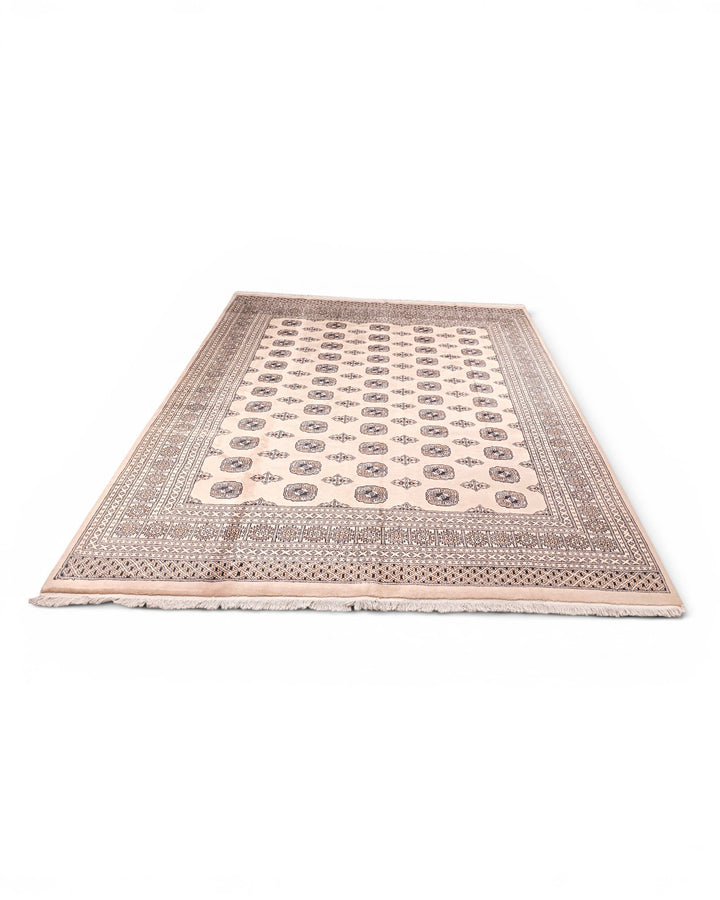Walnut Pakistani Jaldar, Hand-Knotted Wool Rug