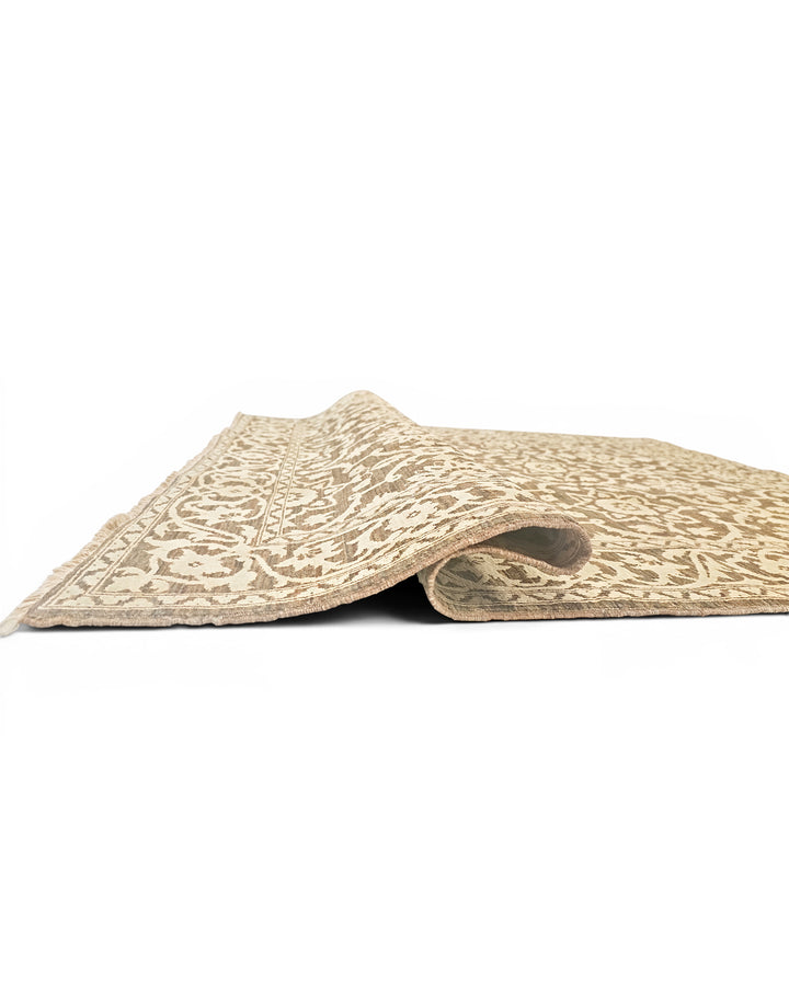 Brown Gabbeh, Hand-Knotted Afghan Wool &amp; Silk Rug