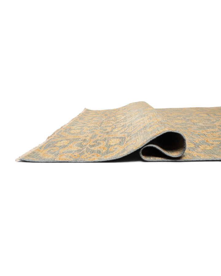 Florentine Gold Gabbeh, Hand-Knotted Afghan Wool Rug