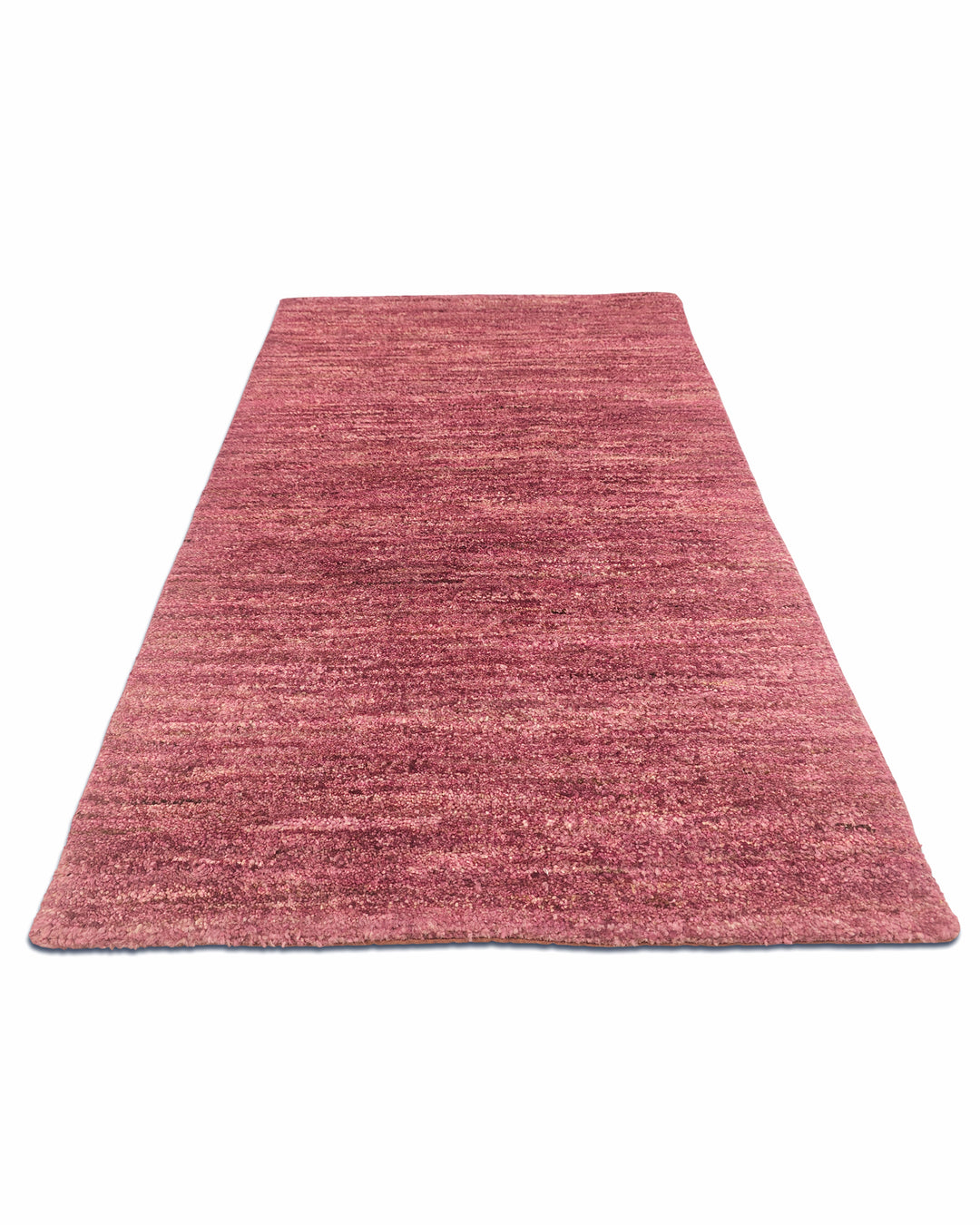 Dusty Mauve Gabbeh, Hand-Knotted Afghan Wool Rug