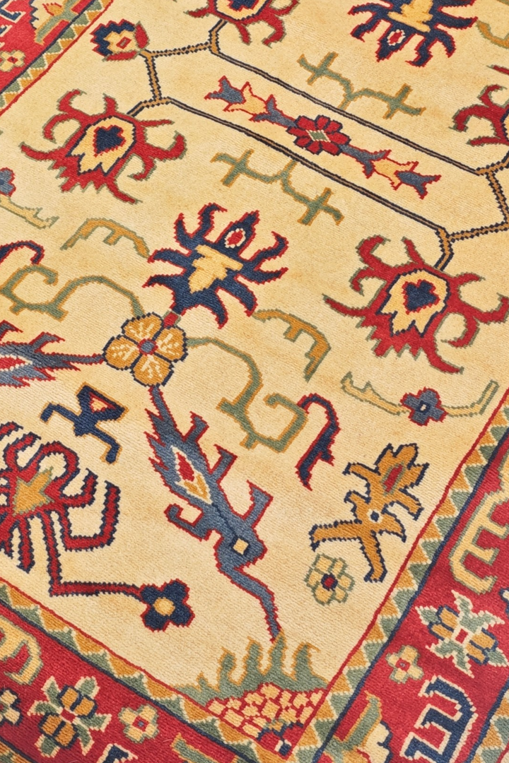 Cream Palmette Kazak