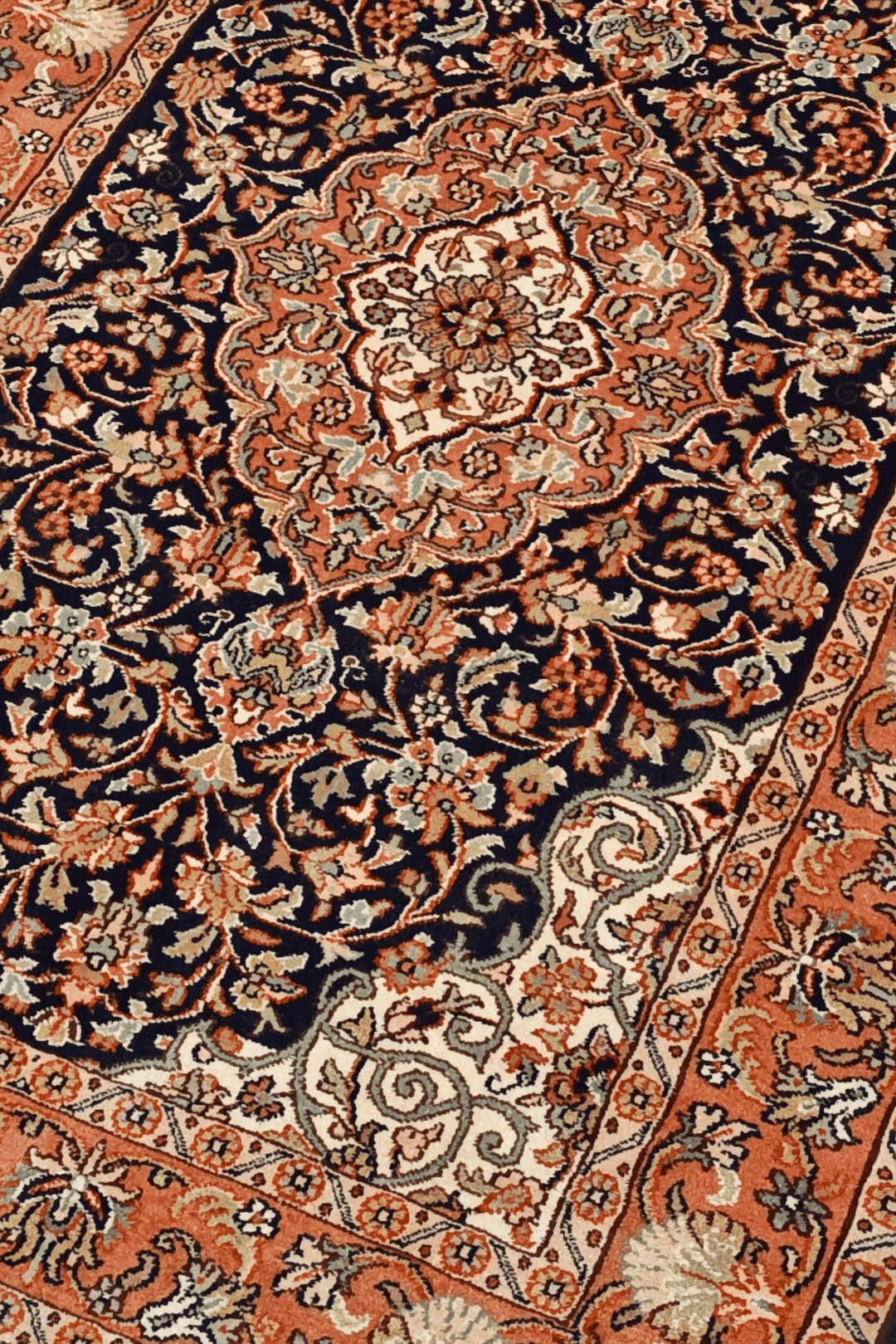 Navy Lobed Medallion