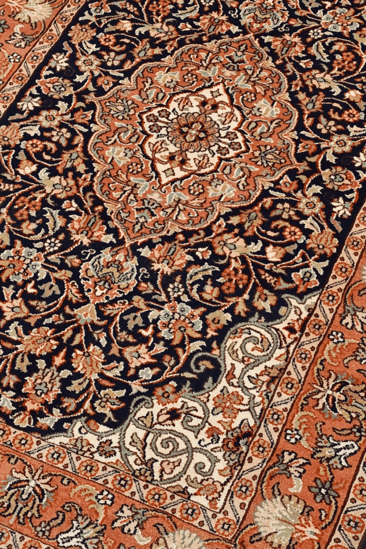 Navy Lobed Medallion