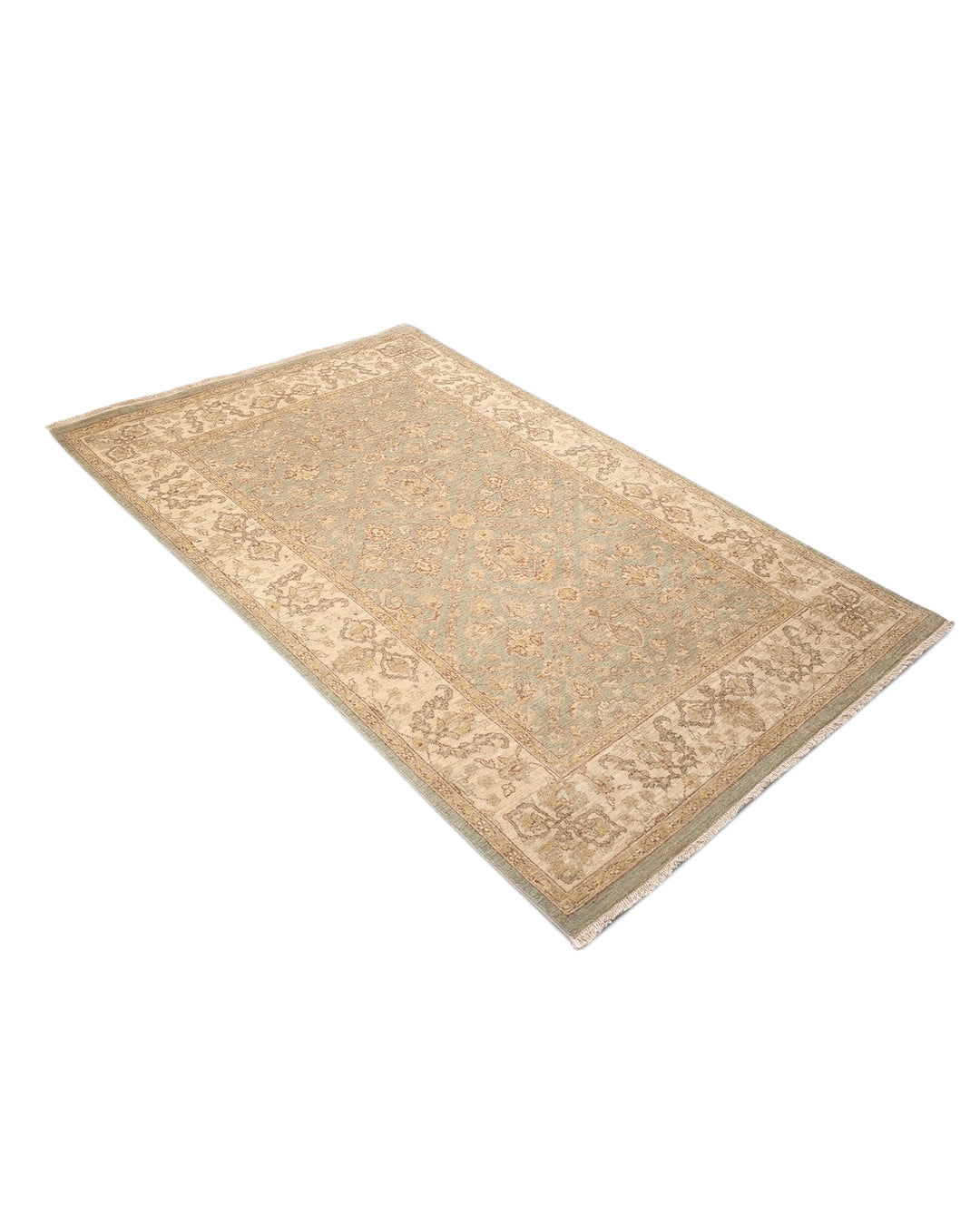 Sage Garden Gabbeh, Hand-Knotted Afghan Wool Rug