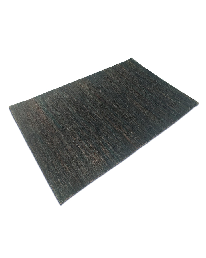 Forest Green Gabbeh, Hand-Knotted Afghan Wool Rug