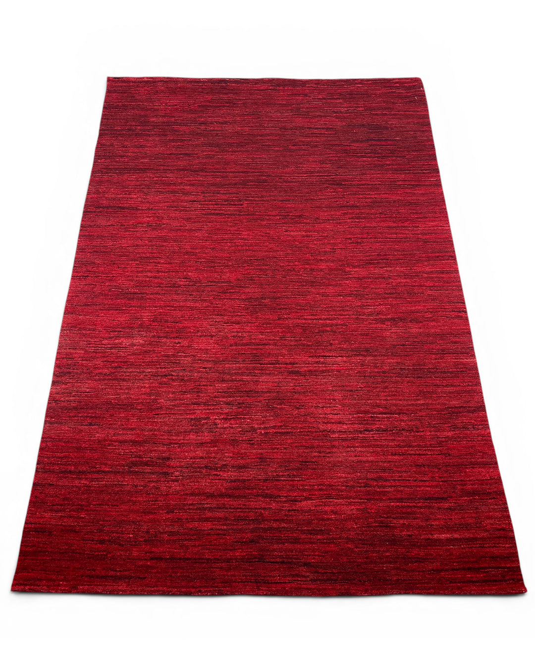 Ruby Red Gabbeh, Hand-Knotted Afghan Wool Rug