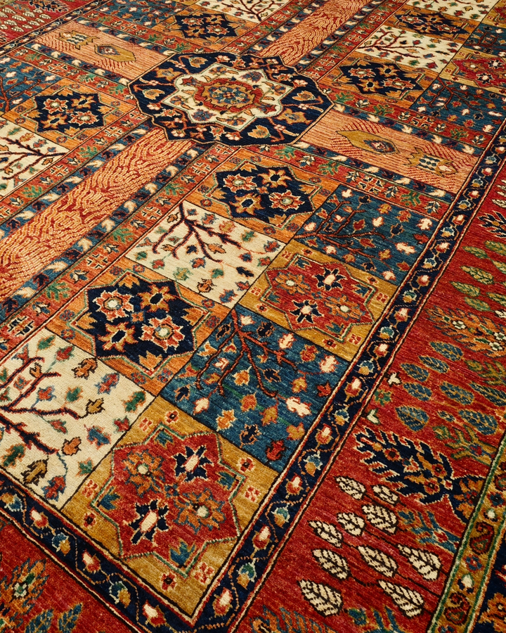 Multicolour Pakistani Bokhara, Hand-Knotted Wool Rug