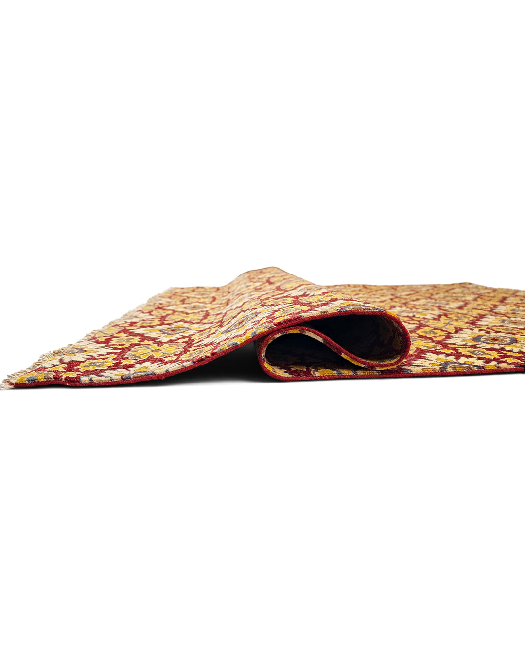 Garnet Bloom Gabbeh, Hand-Knotted Afghan Wool Rug