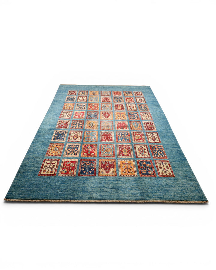 Multicolour Afghani Gabbeh, Hand-Knotted Wool &amp; Silk Rug