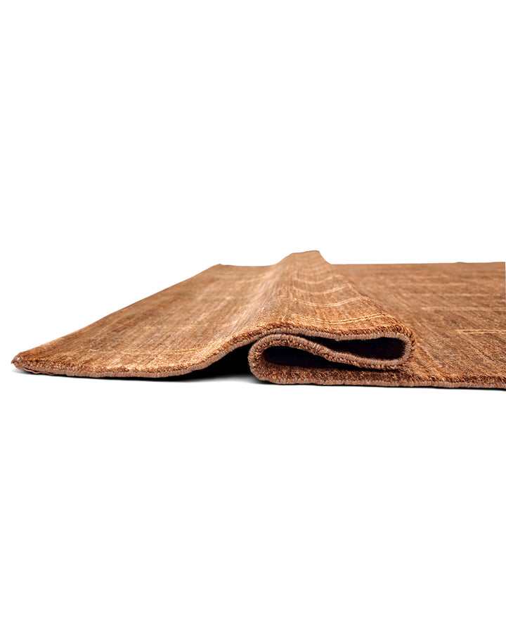 Mahogany Gabbeh, Hand-Knotted Afghan Wool Rug