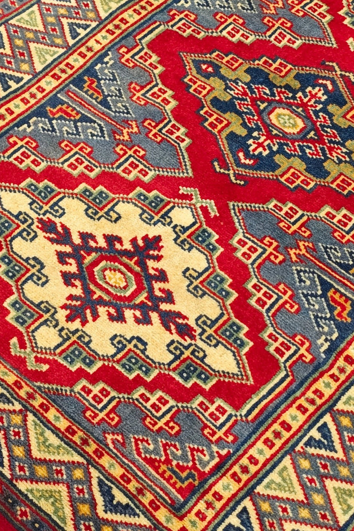 Red Triple Medallion Kazak