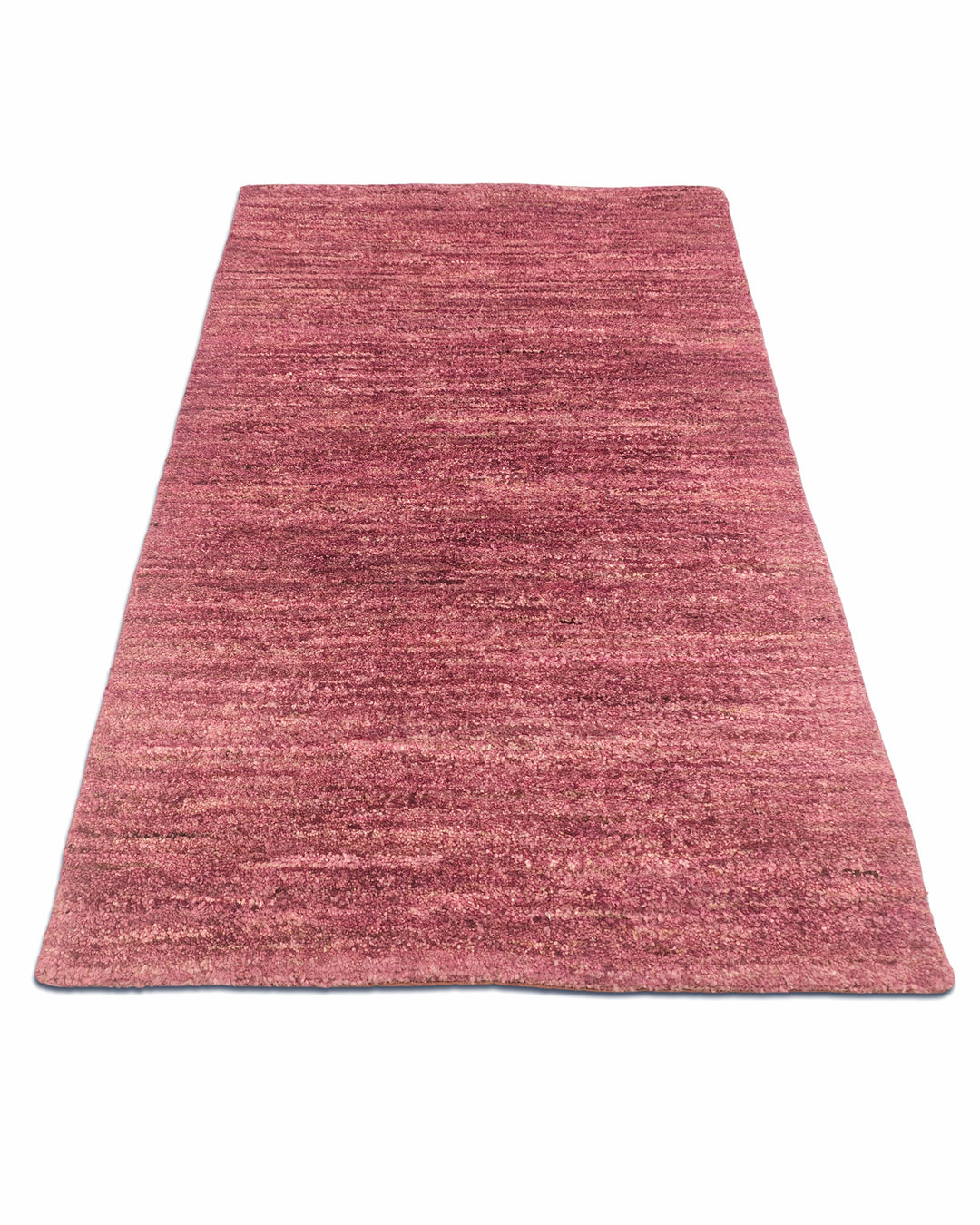 Dusty Mauve Gabbeh, Hand-Knotted Afghan Wool Rug