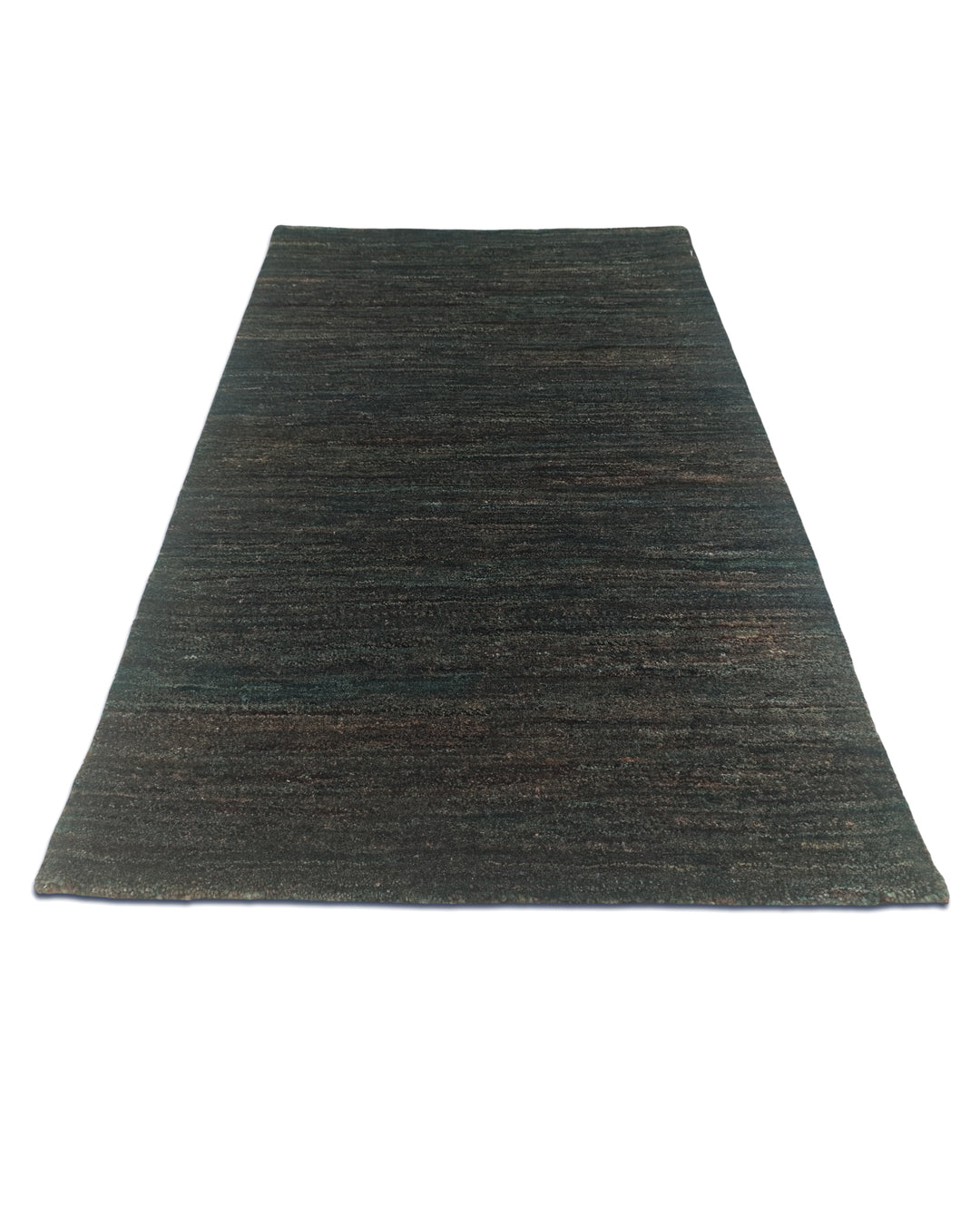 Forest Green Gabbeh, Hand-Knotted Afghan Wool Rug