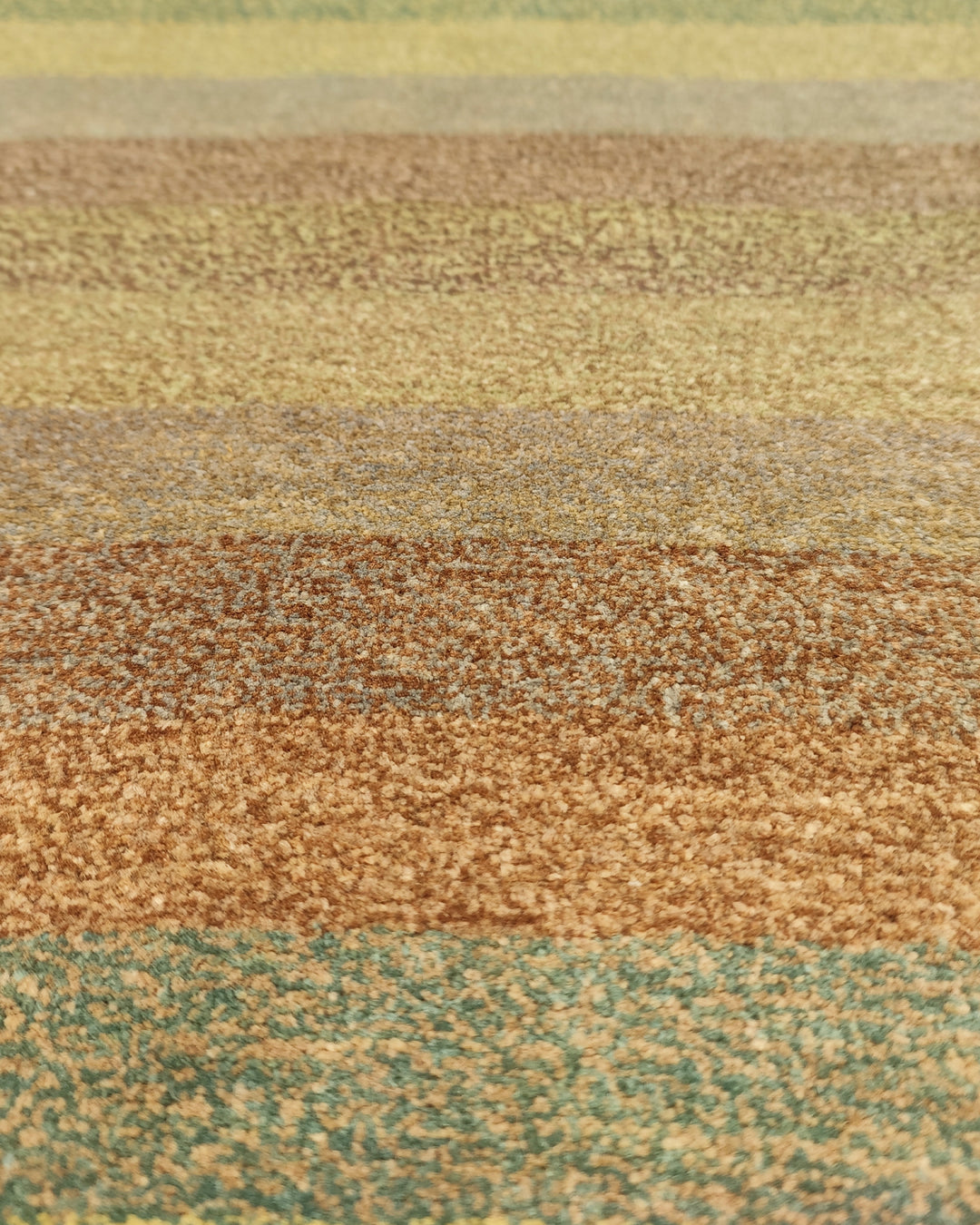 Pastel Multicolour Stripe Gabbeh, Hand-Knotted Afghan Wool Rug