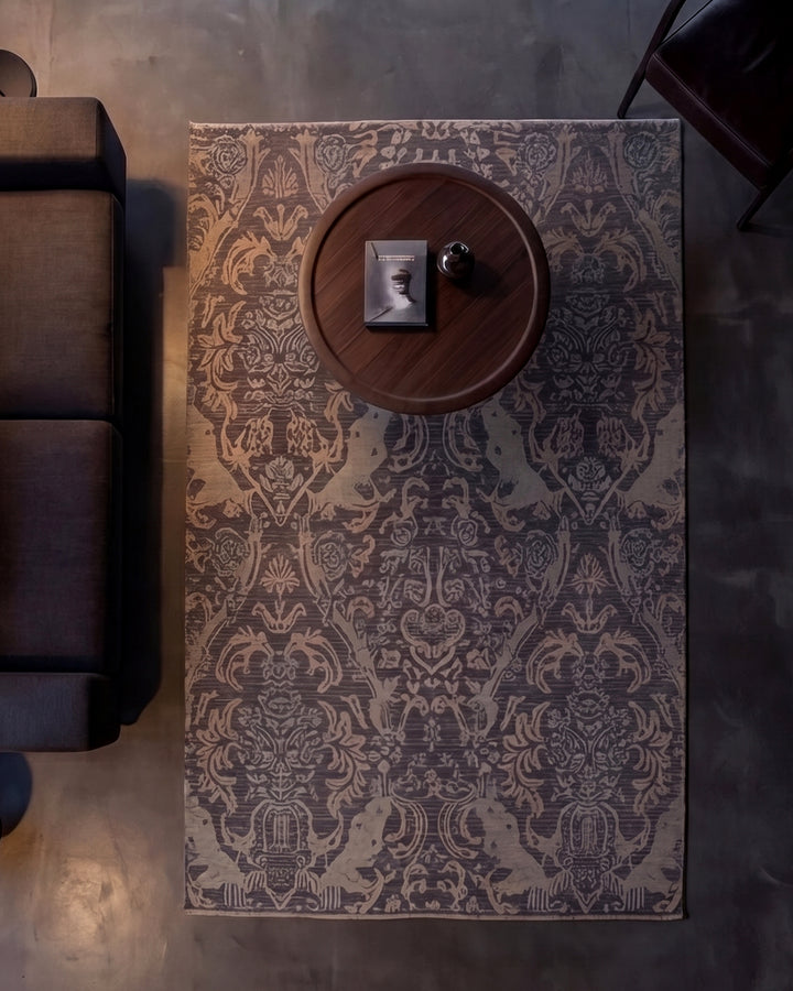 Driftwood Gabbeh, Hand-Knotted Afghan Wool &amp; Silk Rug