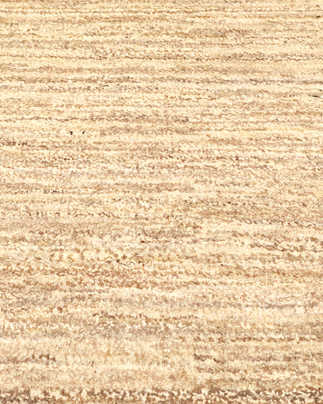 Cream &amp; Brown Border Gabbeh, Hand-Knotted Afghan Wool Rug