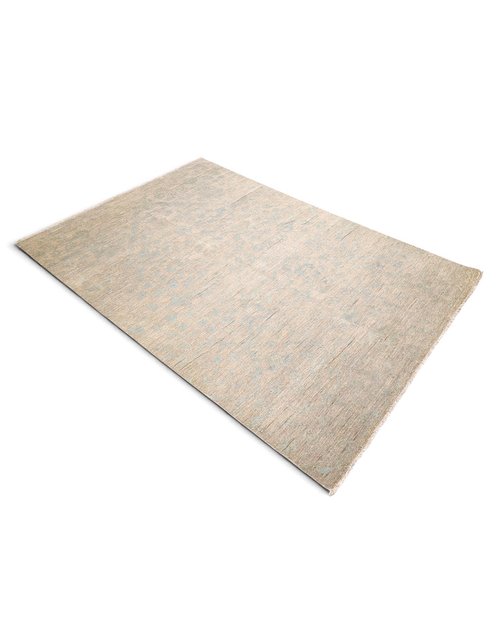 Sea Mist Gabbeh, Hand-Knotted Afghan Wool &amp; Silk Rug