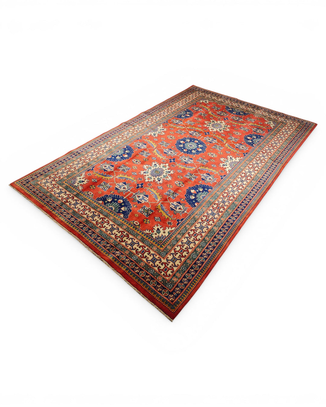 Brown Afghani Sherwan, Hand-Knotted Wool Rug