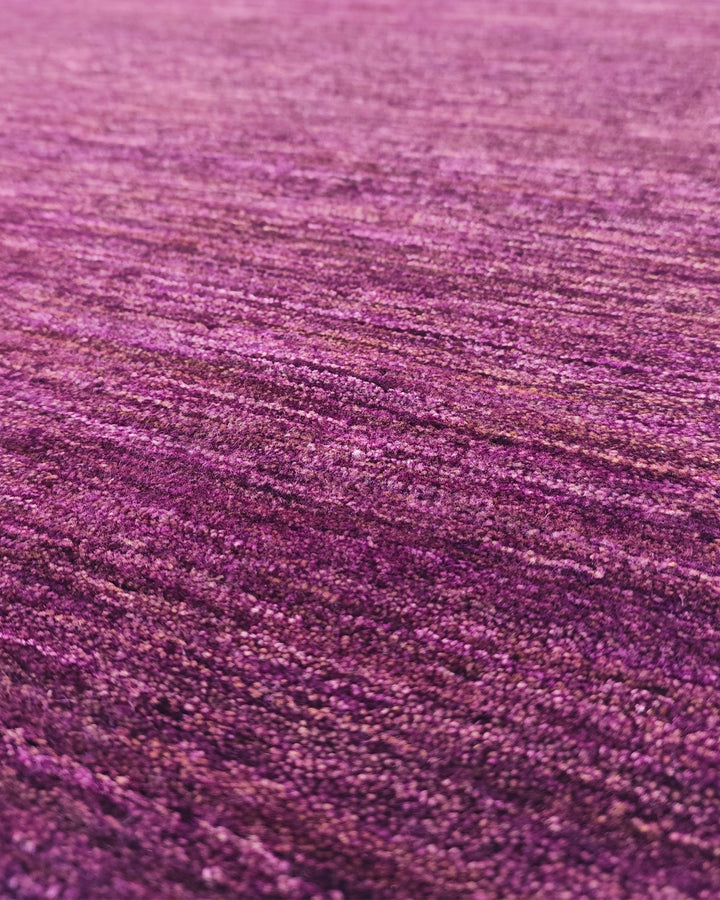 Mulberry Gabbeh, Hand-Knotted Afghan Wool Rug